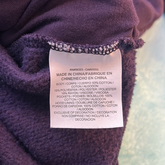 Nike Cowl Neck Hoodie Sweatshirt Deep Purple Women’s Size Small - Picture 9 of 9